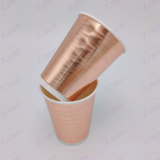 Laser paper beverage cup