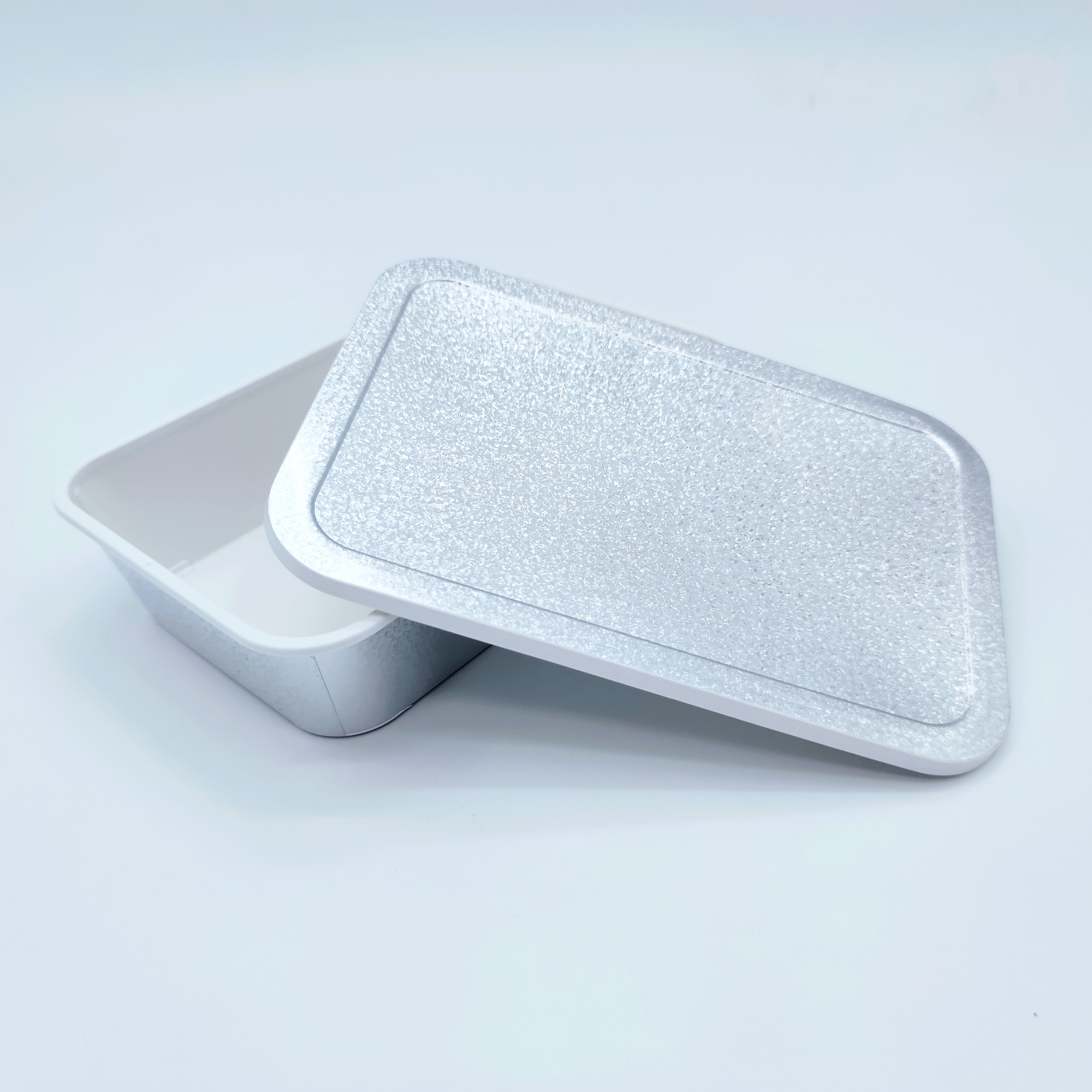Gold and silver laser lunch box